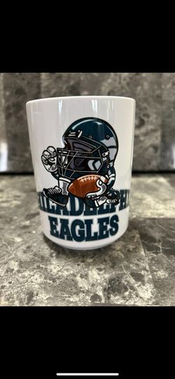 Discover Philadelphia Eagles Cartoon Mug  15 oz Ceramic Coffee Cup  Funny Game Day Mug  Go Birds Philly Fan Gift  Football Lover Eagles decor jawn