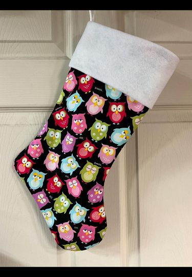 Discover Owls Christmas Stocking