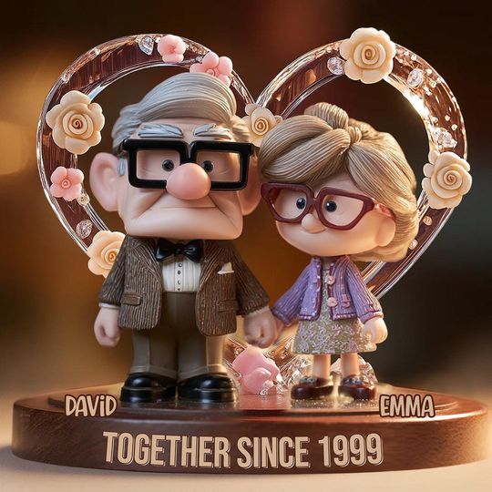 Custom Carl & Ellie Couple Acrylic Plaque | Custom Anniversary Love Gift