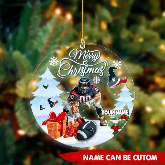 Discover Personalized Houston Team Texans Christmas Ornament, Gifts For Fans