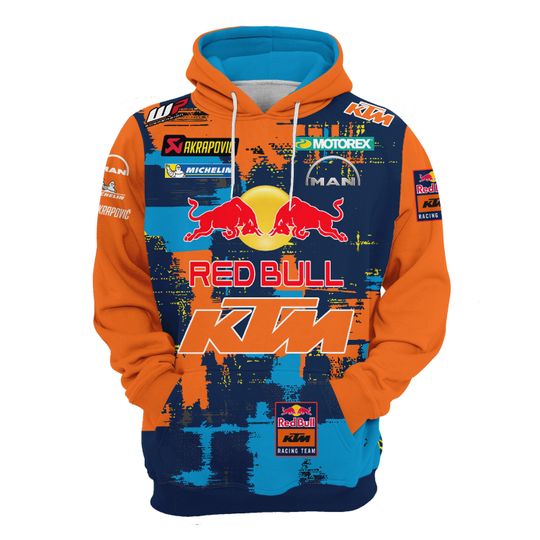 KTM Racing Hoodie, Custom Motorcycle Hoodie, Biker Sweatshirt for Riders, Motorcycle Gear, Streetwear Apparel