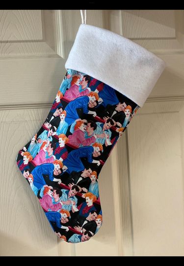 I love Lucy Christmas Stocking