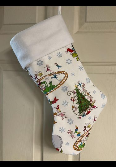 The funny character Christmas Stocking