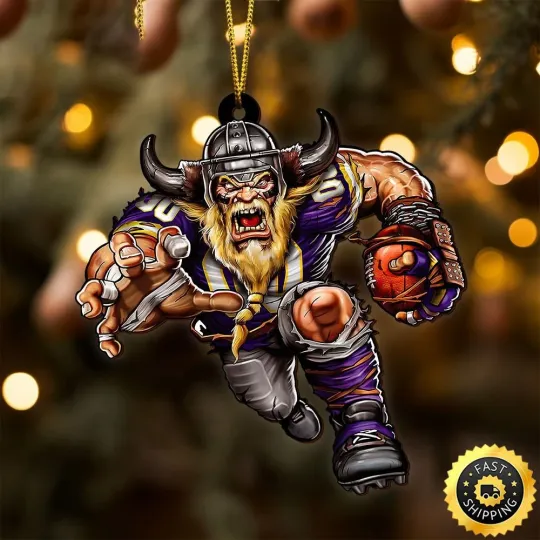 Personalized Minnesota Team Vikingss Sport Ornament, Gifts For Fans