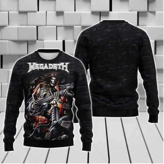 Megadeth Band Ugly Sweater AOP 3D Shirt