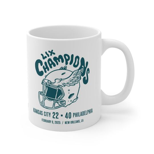 Discover Philadelphia Eagles Champions, 11oz Mug, Original illustrations and artwork by Brunofsky