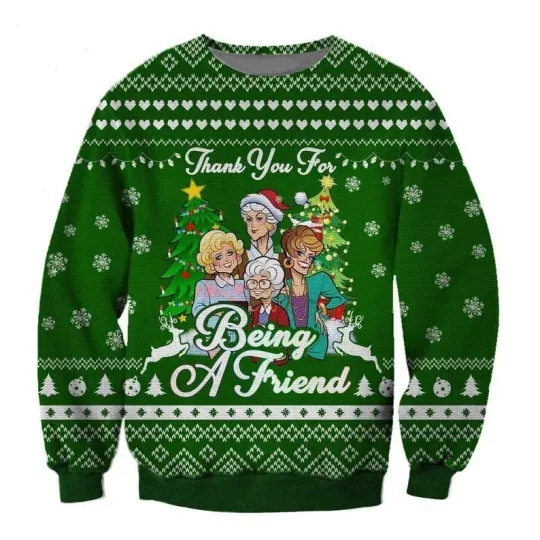 Discover Stay Golden Ugly Christmas Sweater, 'Thank You For Being A Friend'