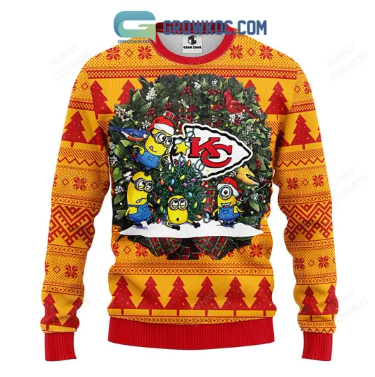 Discover FREE SHIP!!! Red Football Team Funny Yellow Crew Ugly Christmas Sweater