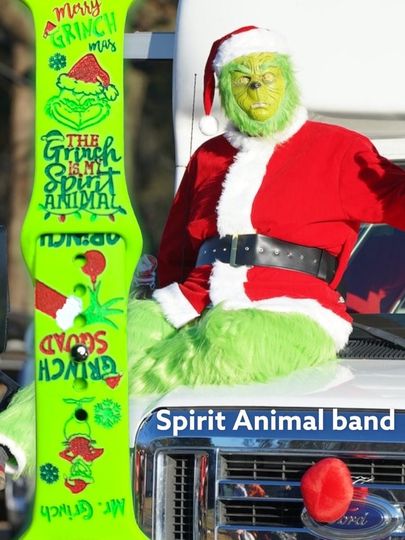 Discover Engraved Silicone Watch Band for Apple Watch, Fitbit Versa 2, Samsung Compatible, Spirit Animal Character Design