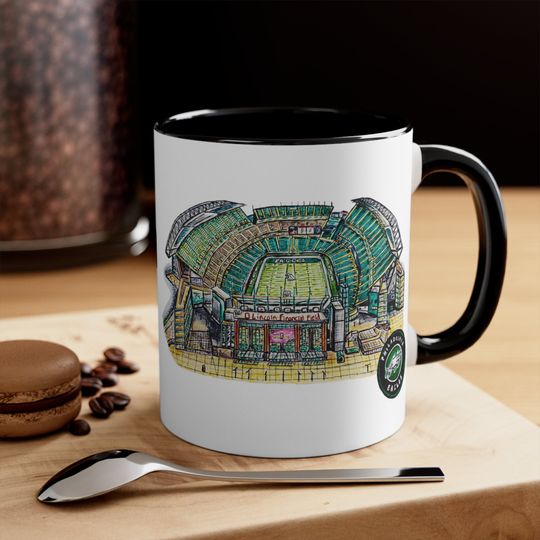 Discover football Coffee Mug, 11oz- Philadelphia Eagles stadium Design (birthday gift, decor, home, drinkware, ceramic, coffee cup)