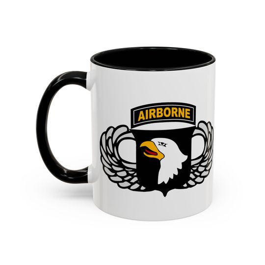 Discover Airborne Coffee Mug: Screaming Eagles Accent Mug (11oz, 15oz)