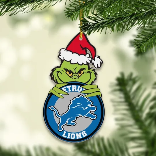 Discover Personalized Detroit Team Lionss Christmas Ornament, Gift For Fans