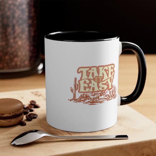 Discover Take It Easy Mug Coffee Cup Retro Western Boho Gift Eagles Fan Eagles Band Music Lover Gift Christmas Present