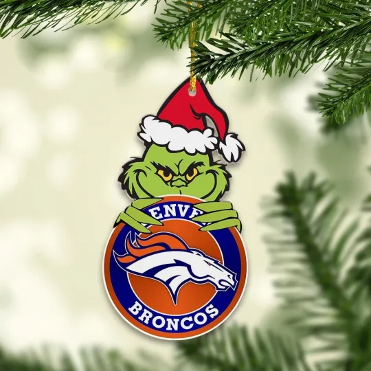 Discover Personalized Denver Team Broncoss Christmas Ornament, Gift For Fans