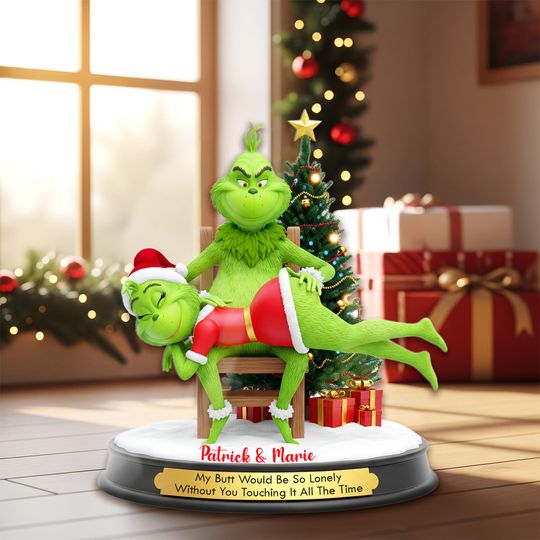 Discover Funny Christmas Couple Acrylic Plaque  Custom funny character Style Gift for Him Her, Personalized Holiday Decor, Naughty Xmas Gift