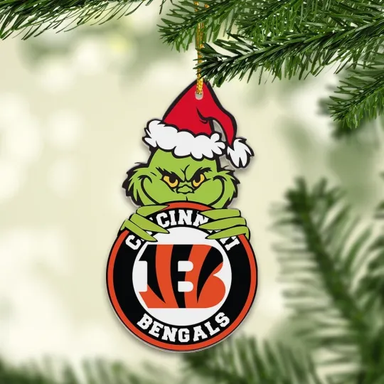 Discover Personalized Cincinnati Team Bengalss funny character Christmas Ornament, Gift For Fans
