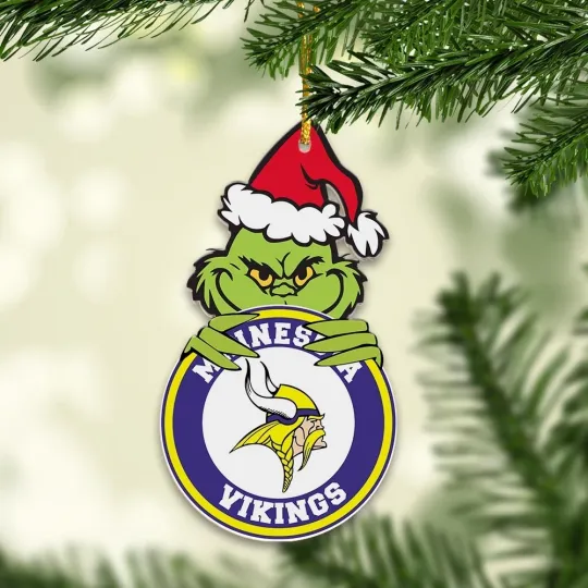 Discover Personalized Minnesota Team Vikingss Christmas Ornament, Gift For Fans