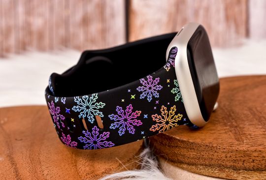 Discover Winter Colorful Snowflake Watch Band for Apple Watch
