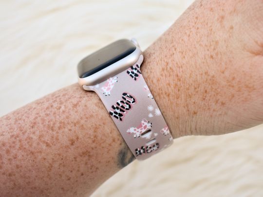 Discover Moo Pink Cow Watch Band for Apple Watch