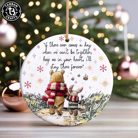 Discover Christmas It's the Most Wonderful Time of the Year Ornament Png, Merry Christmas Png, Bear & Friends Xmas, Teacher Thank You Ornament Gift