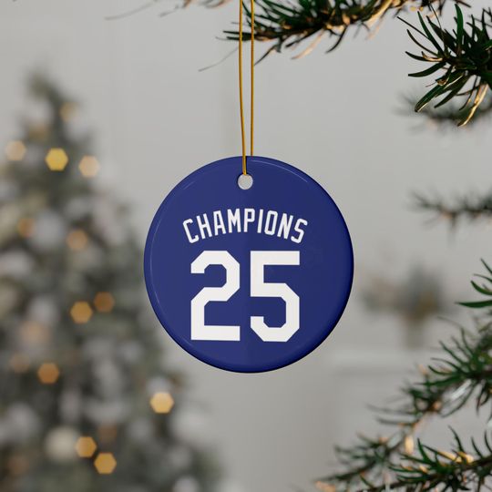 Discover Los Angeles Baseball Championship Ceramic Ornament
