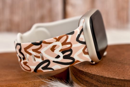 Discover Valentine Heart Print Watch Band for Apple Watch
