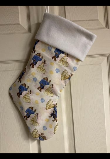 Discover Beauty and the Beast Christmas Stocking