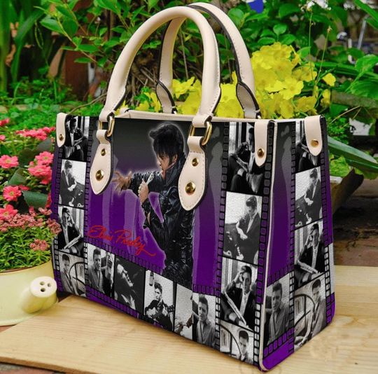 Discover Elvis Presley Leather Bag, Elvis Presley Music Women Wallet, Elvis Presley Leather Handbag, Elvis Presley Women Purses, Custom Leather Bag