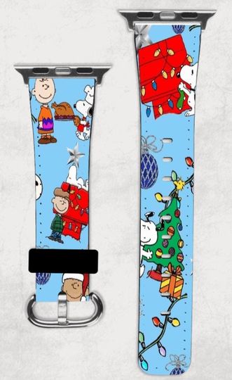Discover A Charlie Brown & Snoopy Christmas Apple Watch Band NEW 38/40/41 42/44/45