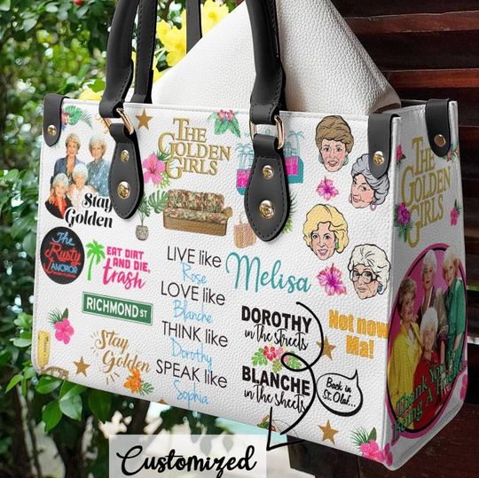 Discover Custom The Stay Golden Women Leather Bag, Stay Golden Women Wallet, Stay Golden Leather Handbag, Stay Golden Bags for Women