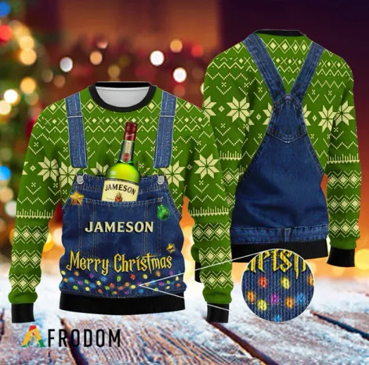 Discover Holiday Ugly Christmas Sweater Inspired by Whiskey Lover Festive Design