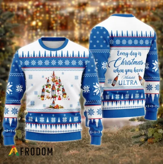 Discover Holiday Ugly Sweater for Beer Fans Everyday Is Christmas Theme