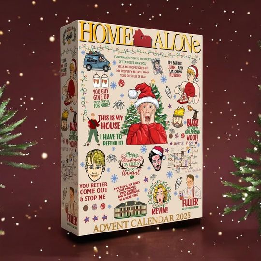 Home Alone Christmas Advent Calendar 2025, 24 Days of Mini Collectibles, Holiday Gift for Movie Fans