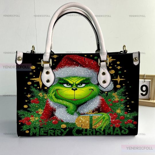 Merry Grin Women Leather Bag, funny character Leather Handbag, funny character Bag for Women, funny character Women Handbag, Music Gifts