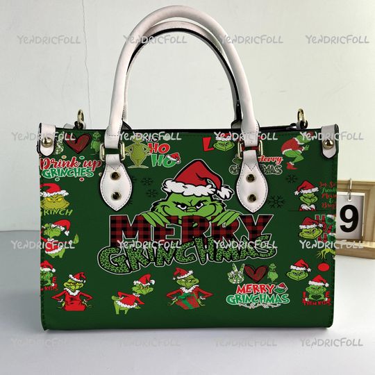 Discover funny character Christmas Women Leather Bag, funny character Leather Handbag, funny character Bags and Purses, funny character Women Handbag, Custom Leather Bag, Music Gifts