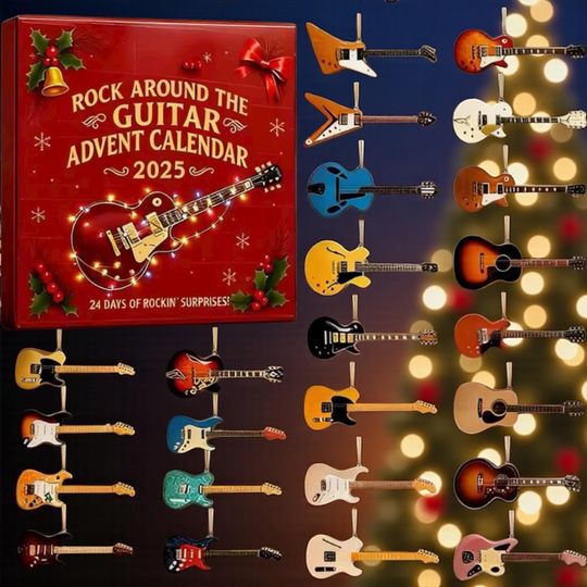 Discover Acrylic Advent Calendar Blind Box - Mini Rock Guitar Instrument Countdown 2025 for Musicians