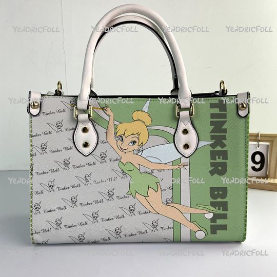 Tinker Bell Women Leather Bag, Tinker Bell Leather Handbag, inker Bell Women Handbag