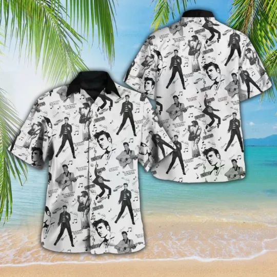 Discover Elvis Presley 3D Hawaiian Shirt Men’s