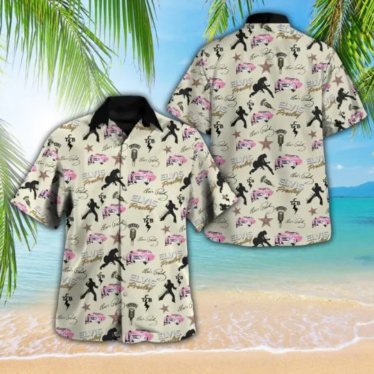 Discover Elvis Presley Signatures 3D Hawaiian Shirt for Fans
