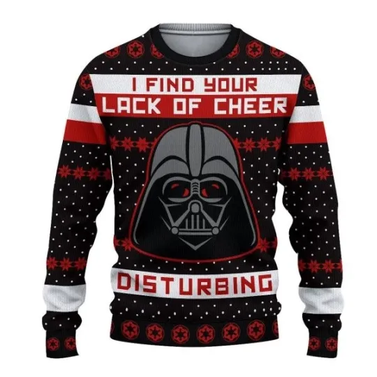 Discover Cheer Darth Vader Ugly Christmas Sweater JumperUgly Sweater PartyUgly Sweater Id