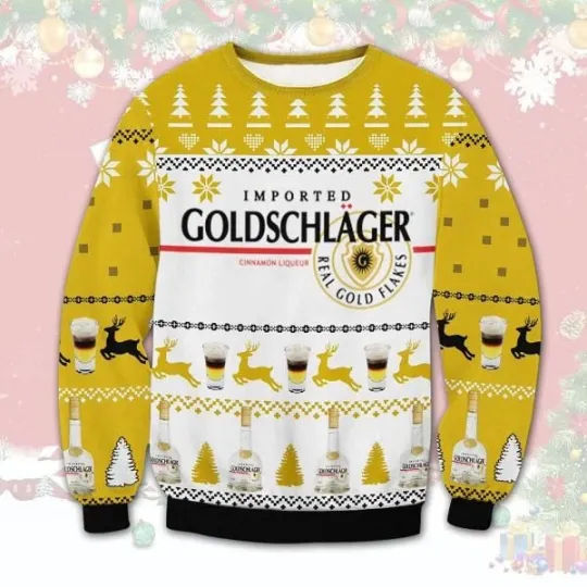 Discover Goldschlager cinnamon liqueur Ugly Sweater Christmas Ugly Sweater Christmas Gift