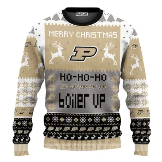 Discover Purdue Boilermakers Merry Christmas Sweater Ugly Christmas Sweaters 82