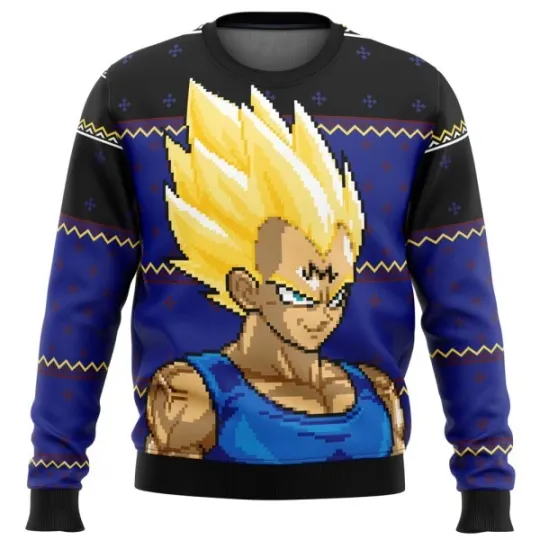 Majin Vegeta dbz Ugly Sweater Party Ugly Sweater ideas