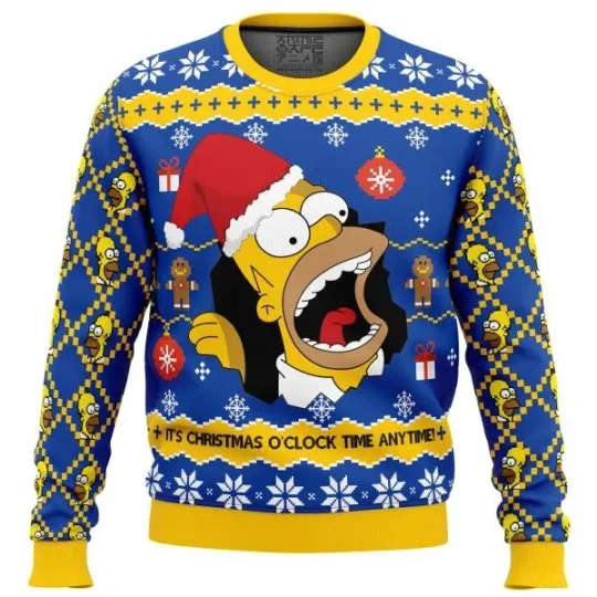 Santa Homer The Simpsons Ugly Sweater Party Ugly Sweater Ideas