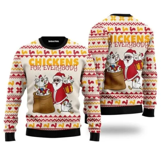 Discover Chicken For Everybody Funny Ugly Sweater Partyugly sweater ideas  Ugly Christmas