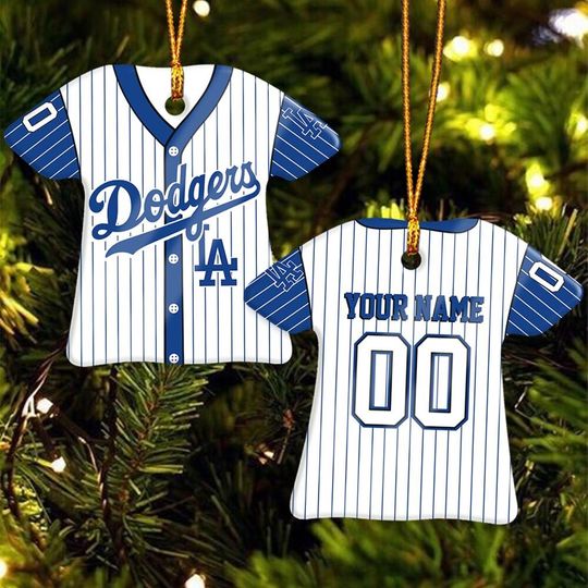 Discover Los Angeles Champions Throwback Jersey Ceramic Ornament  Personalized Handmade Gift, Custom Name & Number