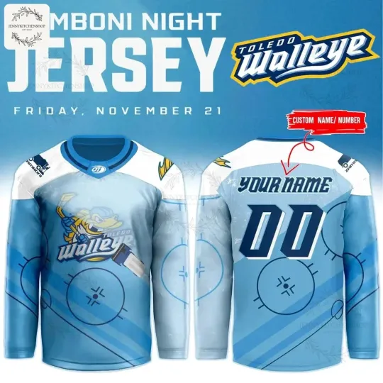 Discover Toledo *Walleye x 2025 Zamboni Night New Hockey Jersey