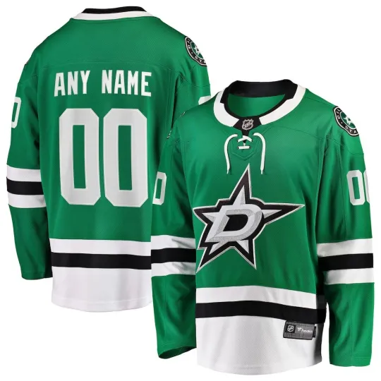 Discover Dallas Star Green Home Breakaway Custom Jersey Fanmade