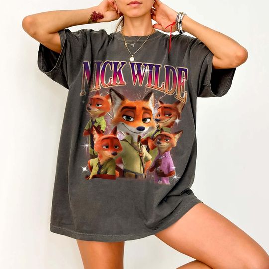 Discover Vintage Disney Zootopia Nick Wilde Shirt, Judy Hopps and Nick Wilde Shirt, Zootopia 2 2025 Shirt, Disneyland Family Trip 2025