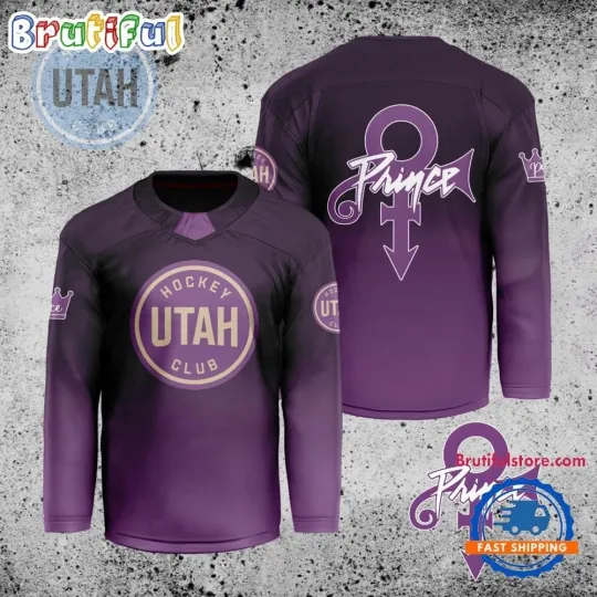 Discover Utah *Hockey Club Personalized Prince Night Hockey Jersey